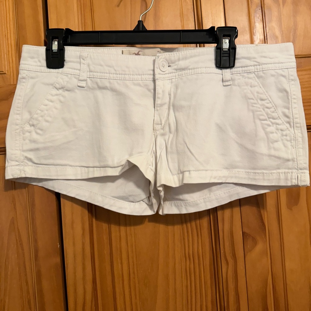Hollister White Women Shorts
